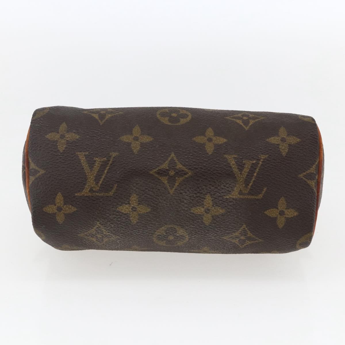 LOUIS VUITTON Monogram Mini Speedy Hand Bag M41534 LV Auth ka2597