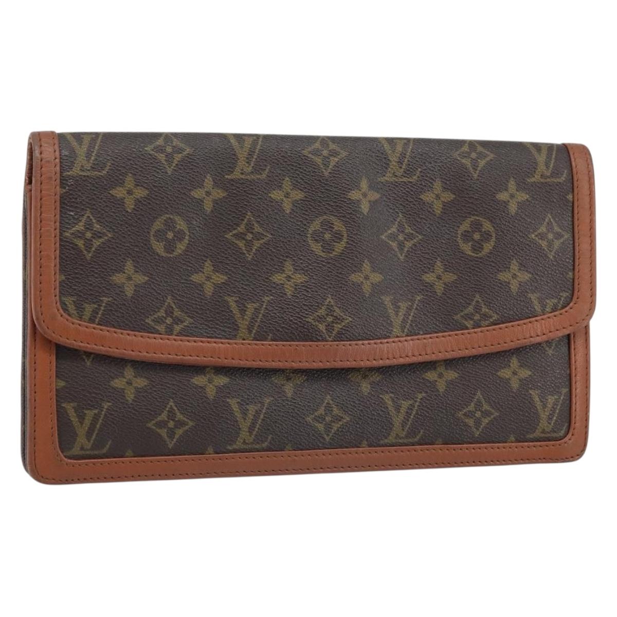 LOUIS VUITTON Monogram Pochette Dam GM Clutch Bag M51810 LV Auth ka2610