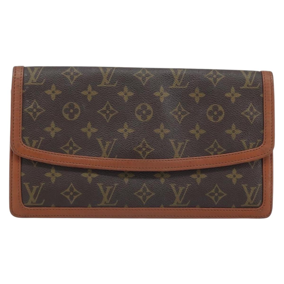LOUIS VUITTON Monogram Pochette Dam GM Clutch Bag M51810 LV Auth ka2610