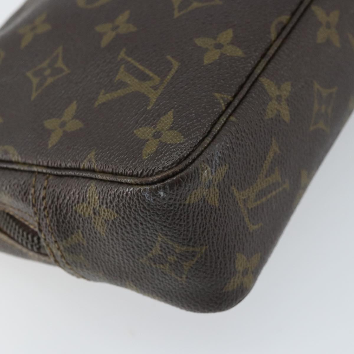LOUIS VUITTON Monogram Trousse Toilette 23 Clutch Bag M47524 LV Auth ka2613