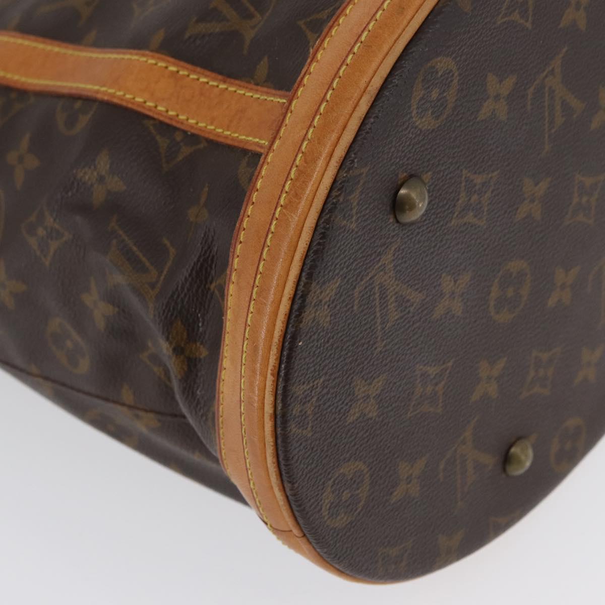 LOUIS VUITTON Monogram Bucket GM Shoulder Bag M42236 LV Auth ka2626