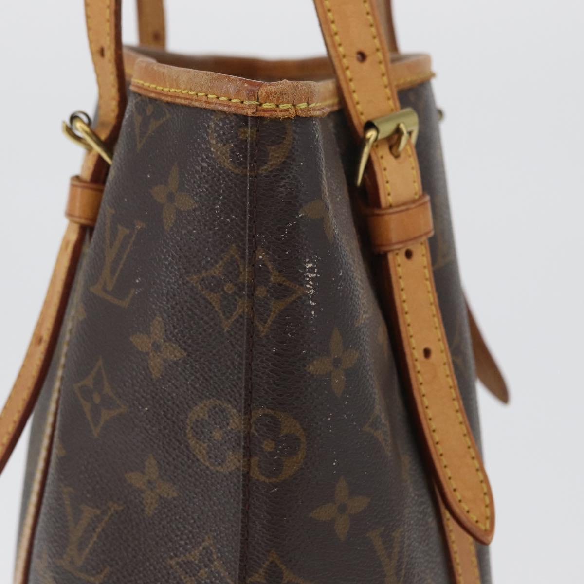 LOUIS VUITTON Monogram Bucket GM Shoulder Bag M42236 LV Auth ka2626