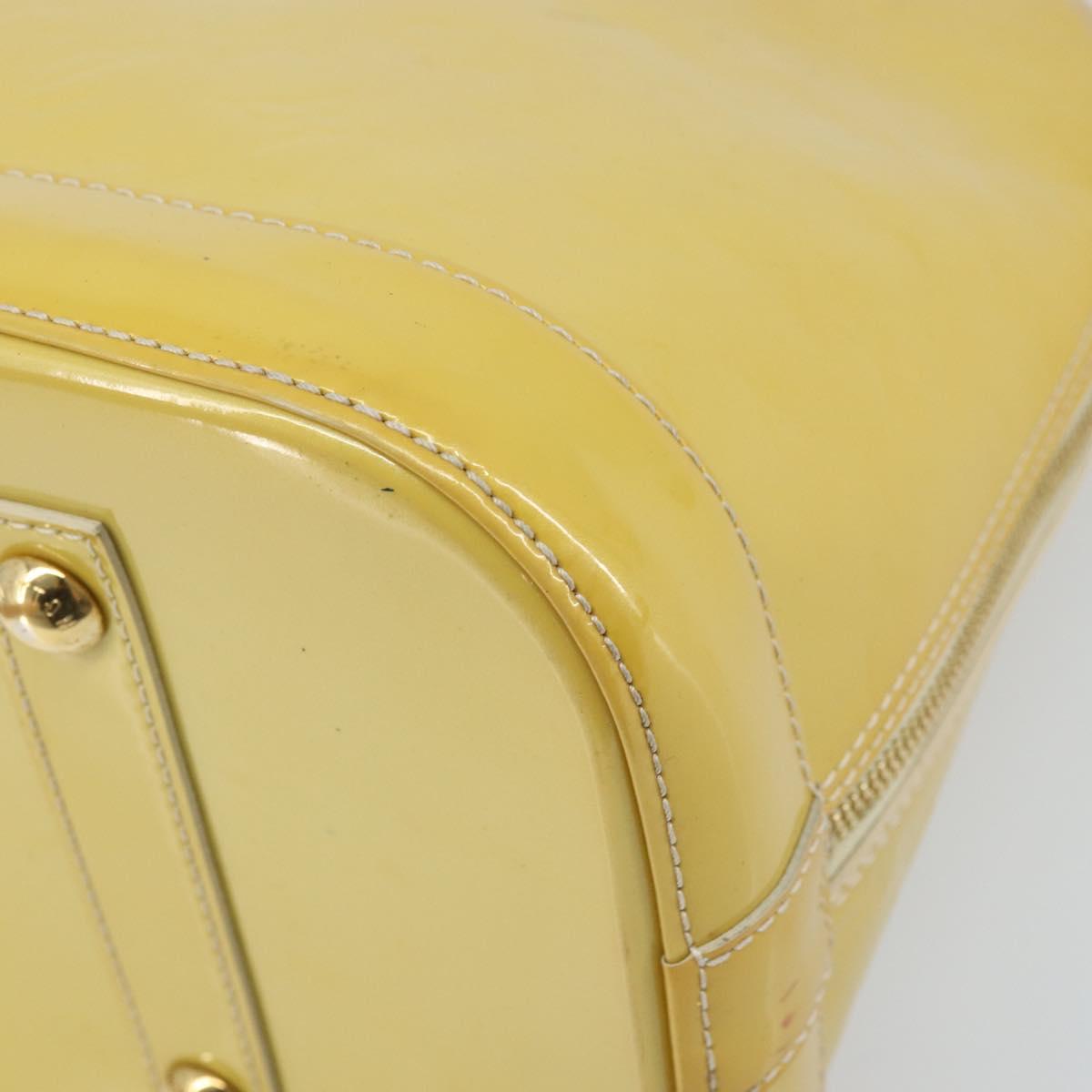 LOUIS VUITTON Monogram Vernis Alma GM Hand Bag Broncorail M91450 LV Auth ka2633