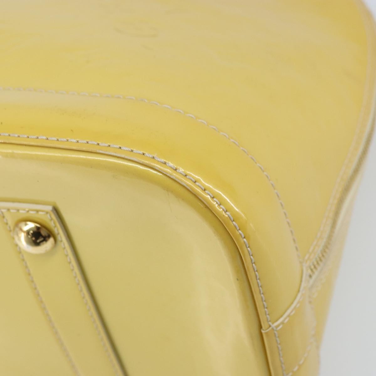 LOUIS VUITTON Monogram Vernis Alma GM Hand Bag Broncorail M91450 LV Auth ka2633