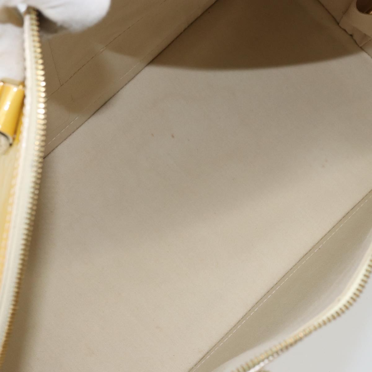 LOUIS VUITTON Monogram Vernis Alma GM Hand Bag Broncorail M91450 LV Auth ka2633