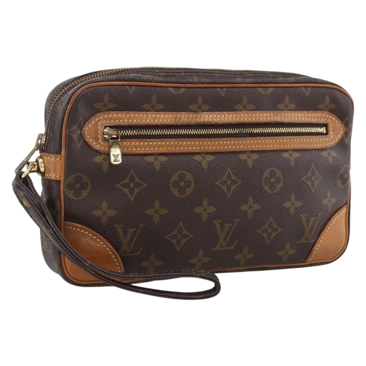 LOUIS VUITTON Monogram Marly Dragonne GM Clutch Bag M51825 LV Auth ka2642