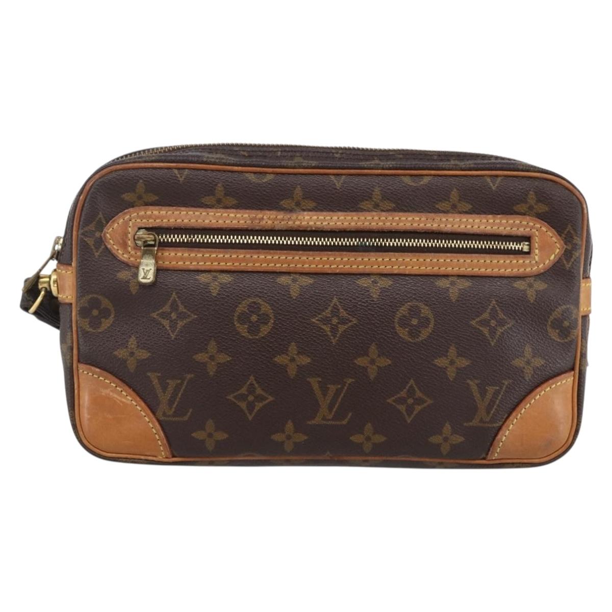 LOUIS VUITTON Monogram Marly Dragonne GM Clutch Bag M51825 LV Auth ka2642