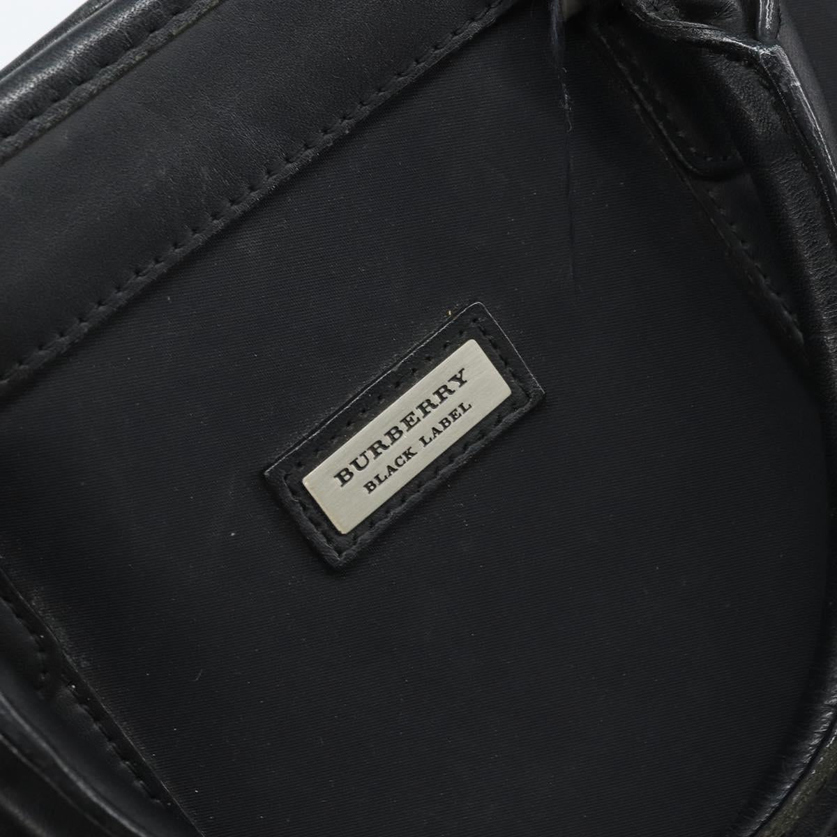 BURBERRY Black label Business Bag Nylon Black Silver Auth ka2647
