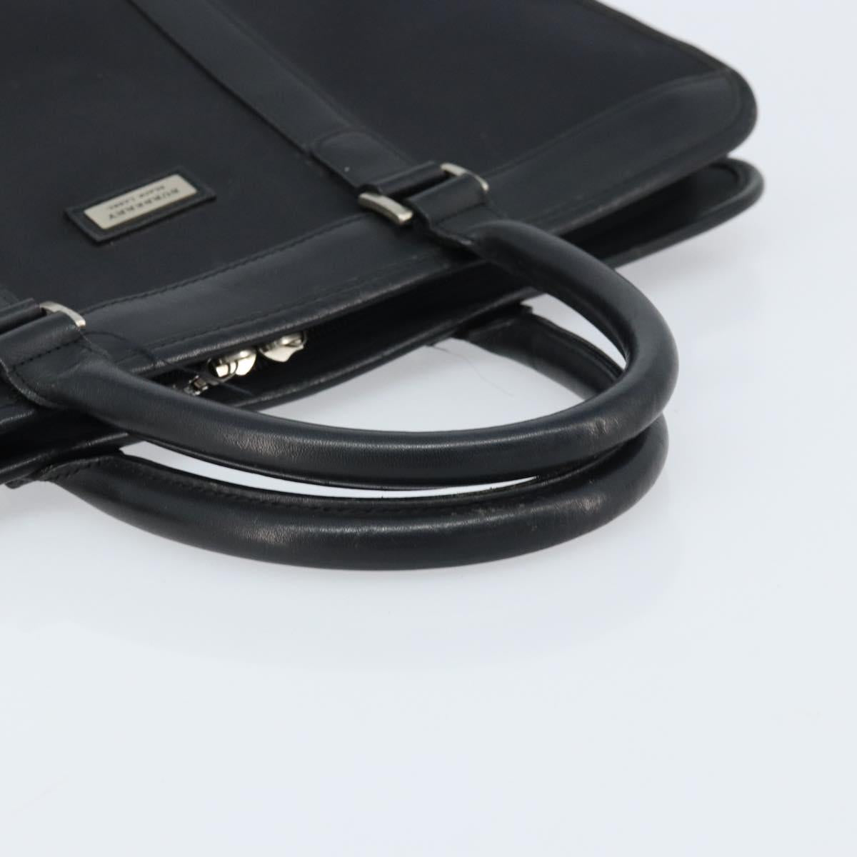 BURBERRY Black label Business Bag Nylon Black Silver Auth ka2647