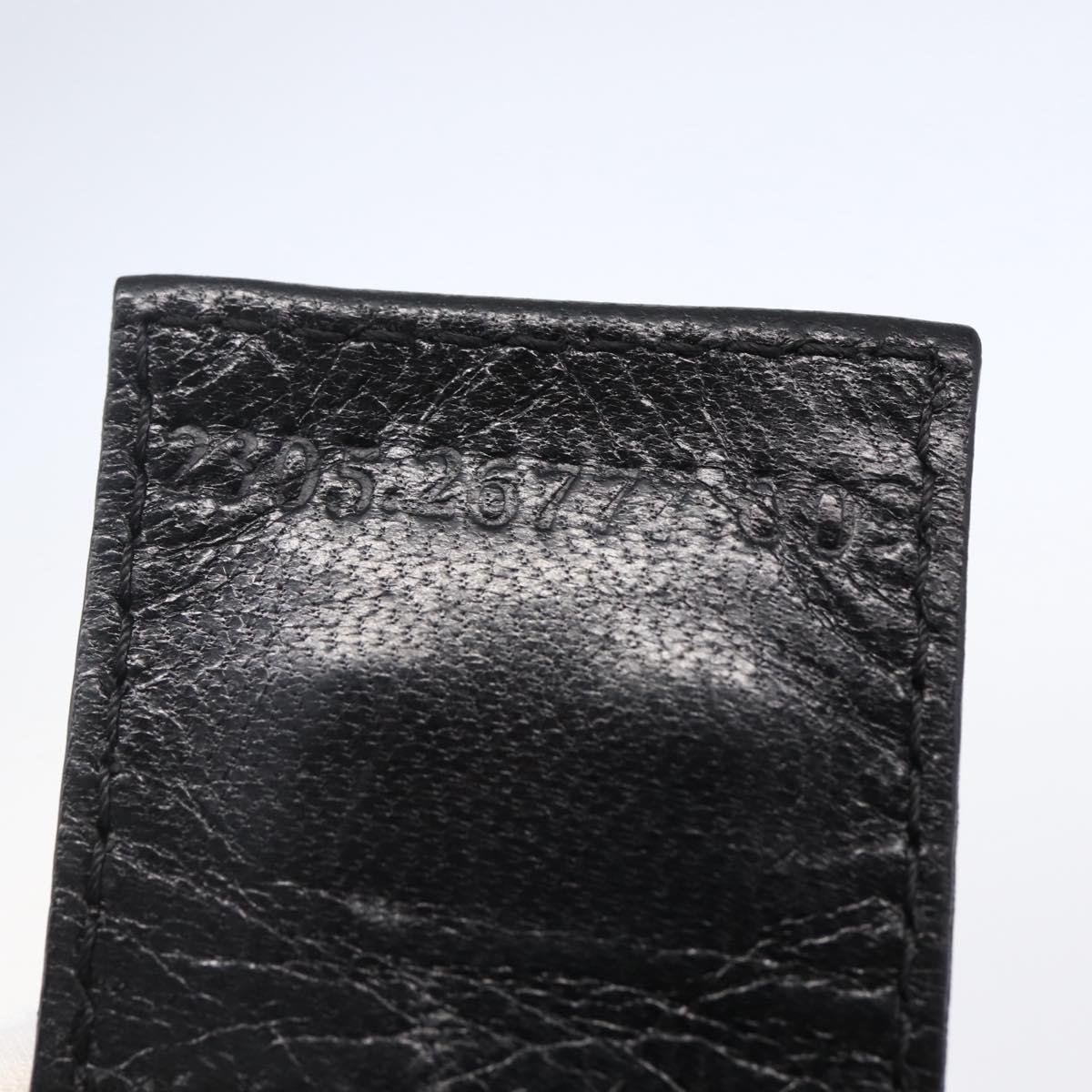 FENDI Shoulder Bag Nylon Black Silver Auth ka265