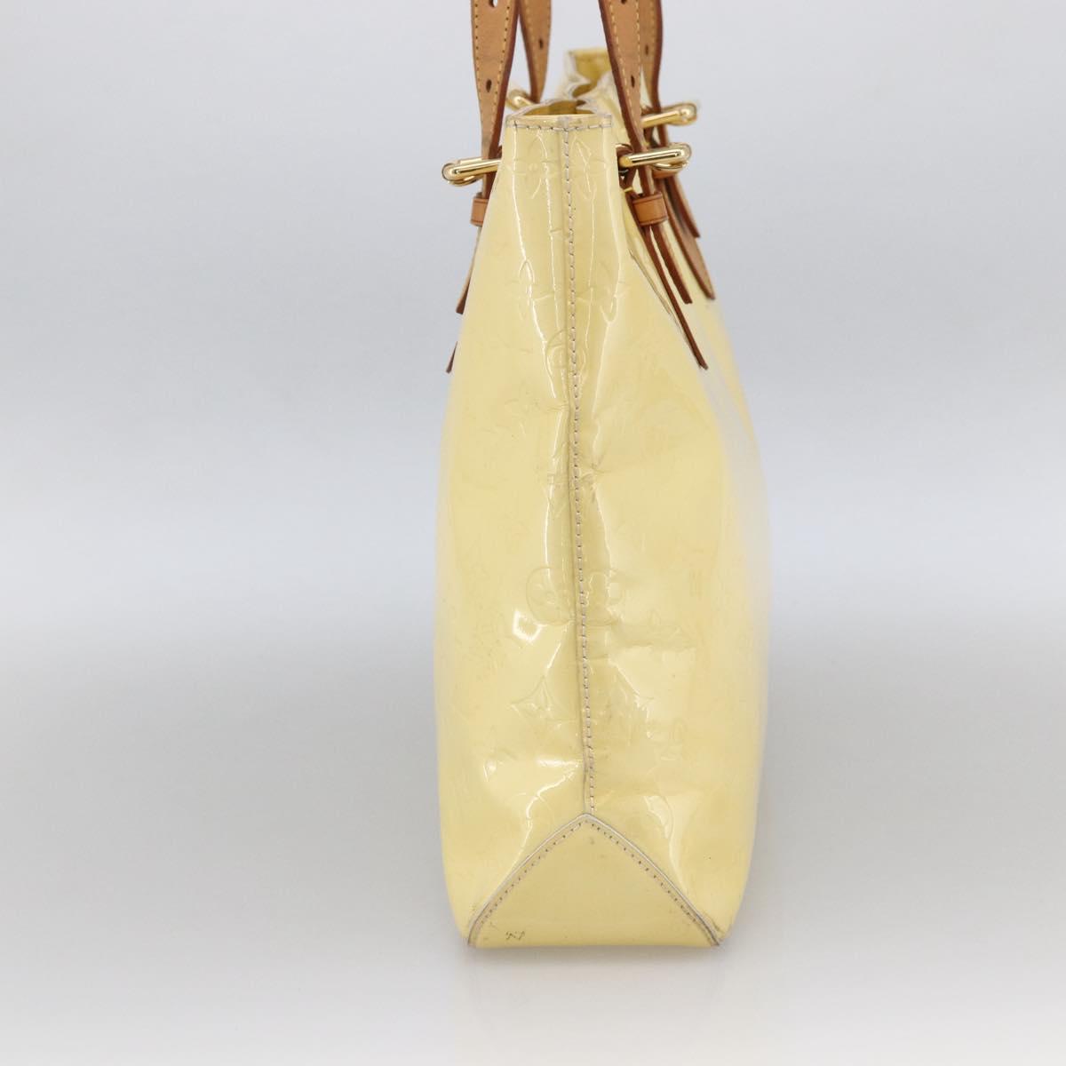 LOUIS VUITTON Monogram Vernis Brentwood Shoulder Bag Perle M91512 LV Auth ka2652