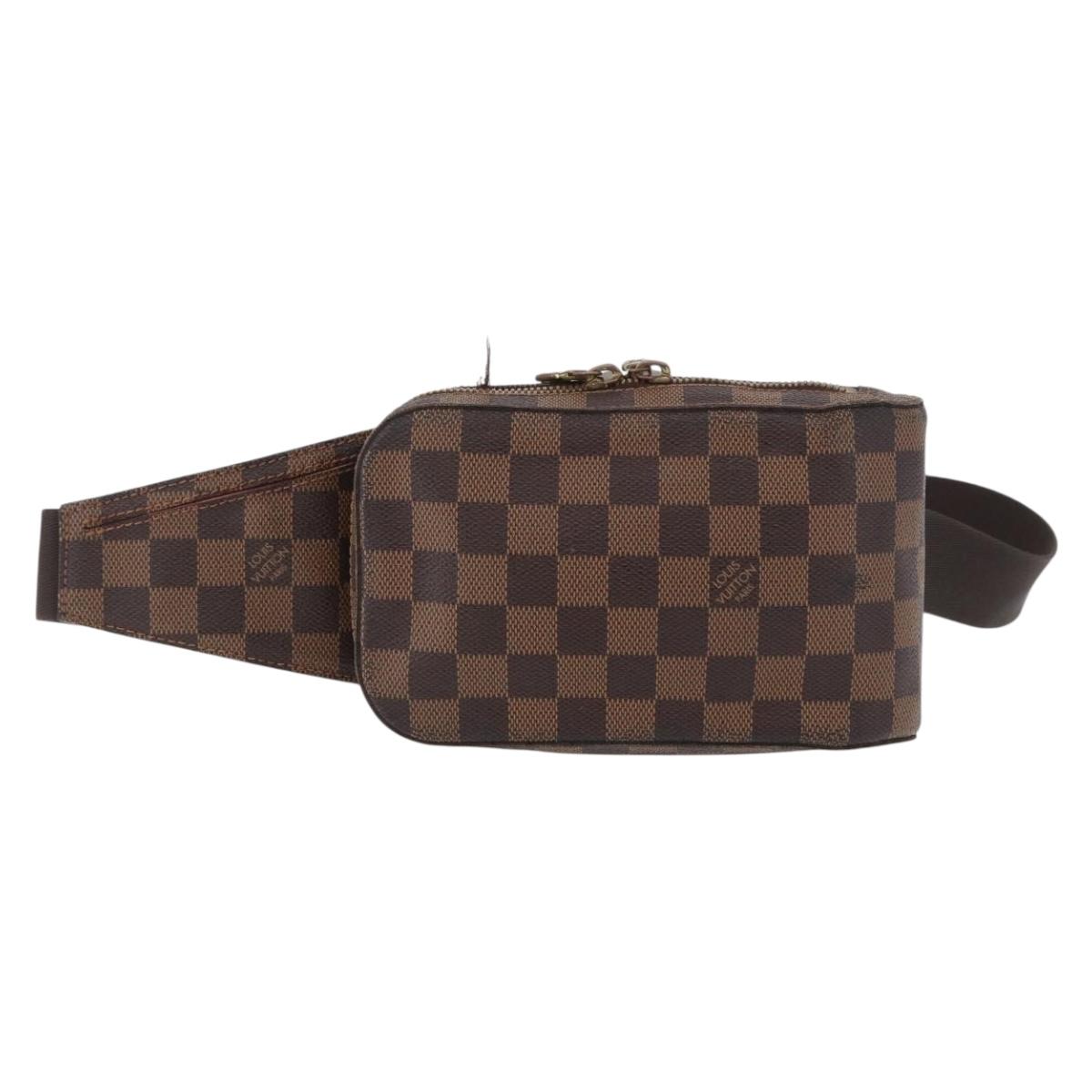 LOUIS VUITTON Damier Ebene Geronimos Shoulder Bag N51994 LV Auth ka2662