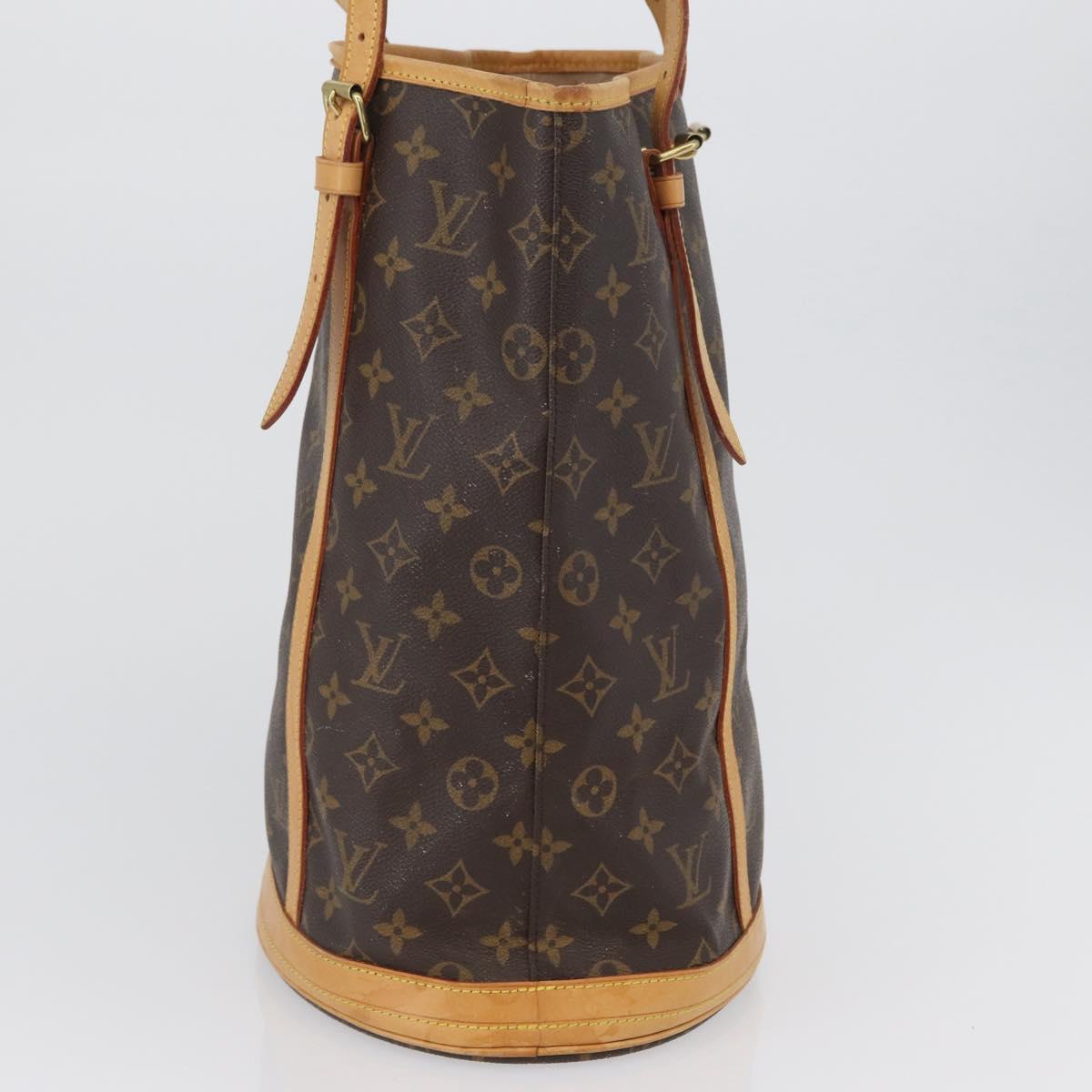 LOUIS VUITTON Monogram Bucket GM Shoulder Bag M42236 LV Auth ka2664