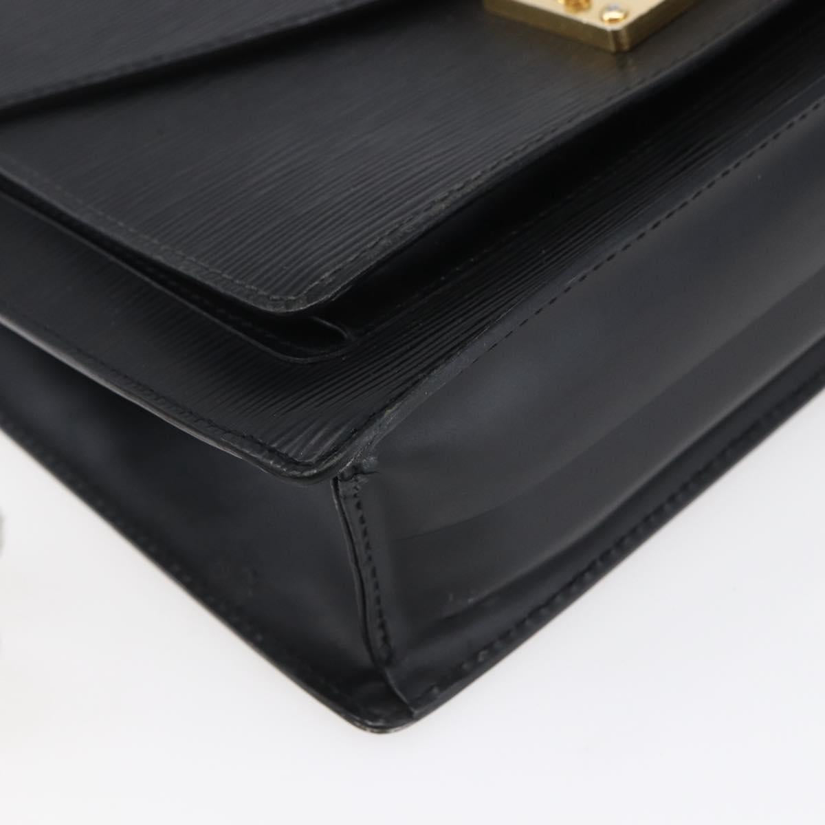 LOUIS VUITTON Epi Monceau 28 Hand Bag Black M52122 LV Auth ka268