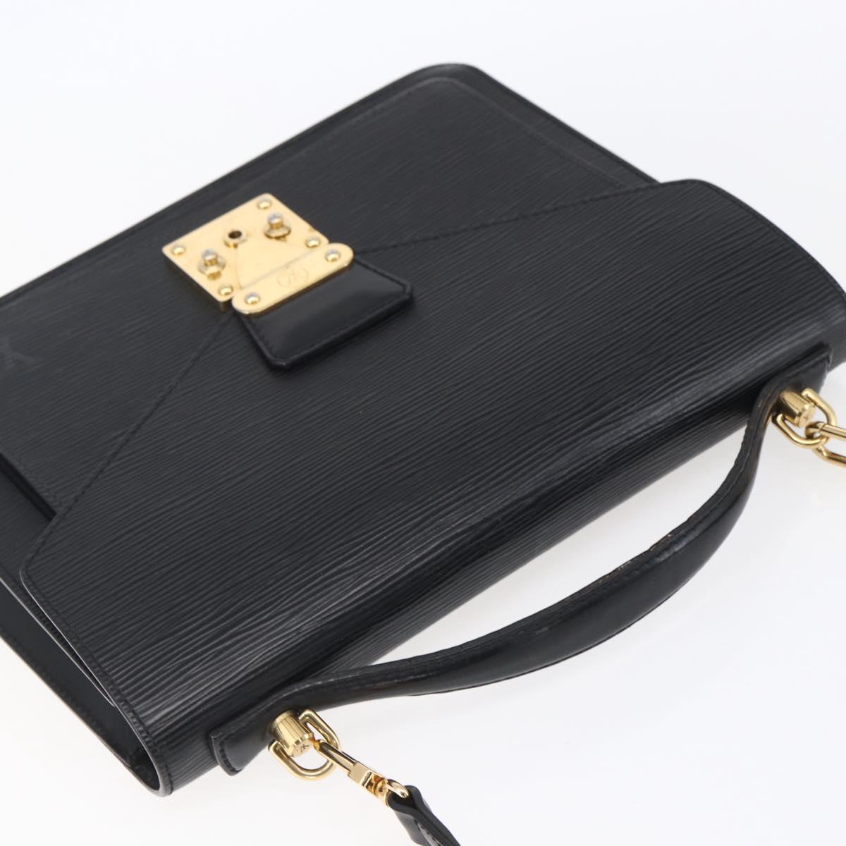 LOUIS VUITTON Epi Monceau 28 Hand Bag Black M52122 LV Auth ka268