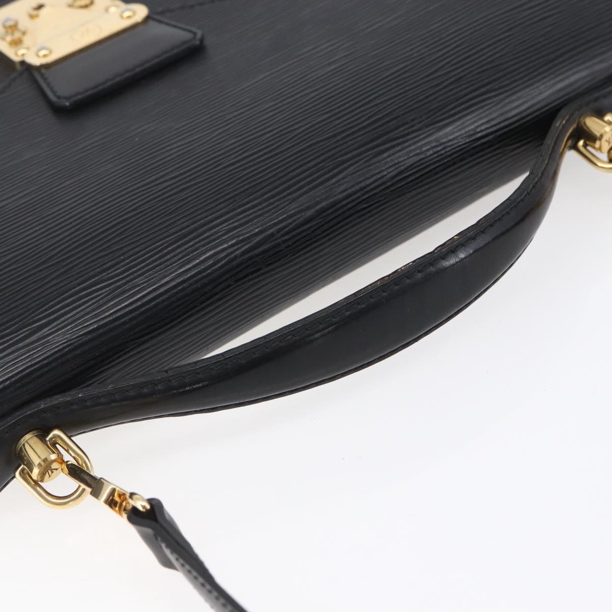 LOUIS VUITTON Epi Monceau 28 Hand Bag Black M52122 LV Auth ka268