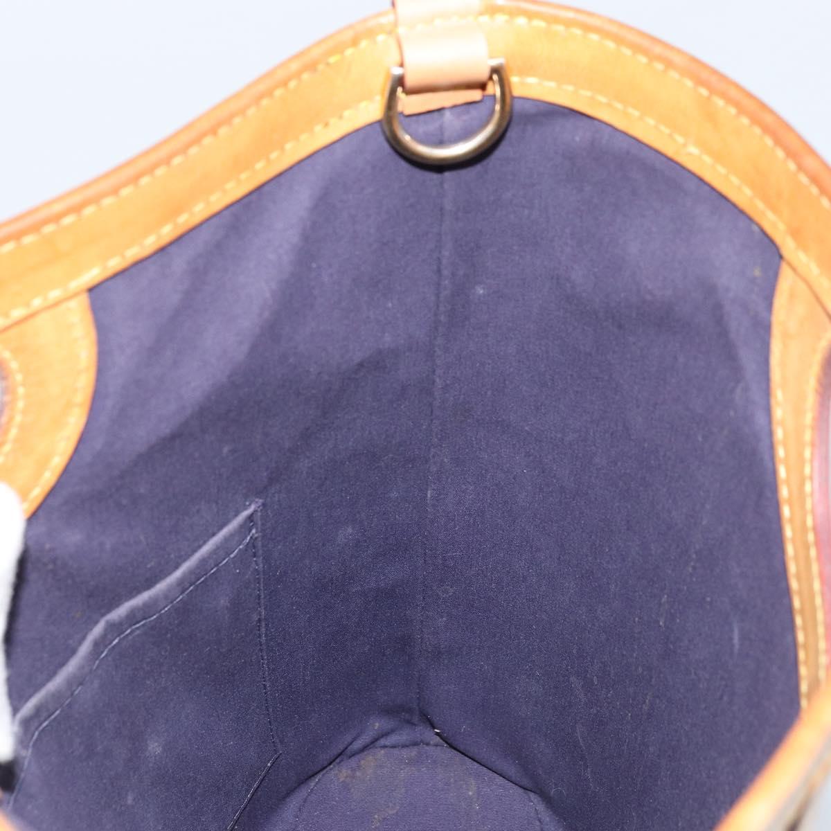 LOUIS VUITTON Vernis Stillwood Vertical Hand Bag Indigo M91365 LV Auth ka2684
