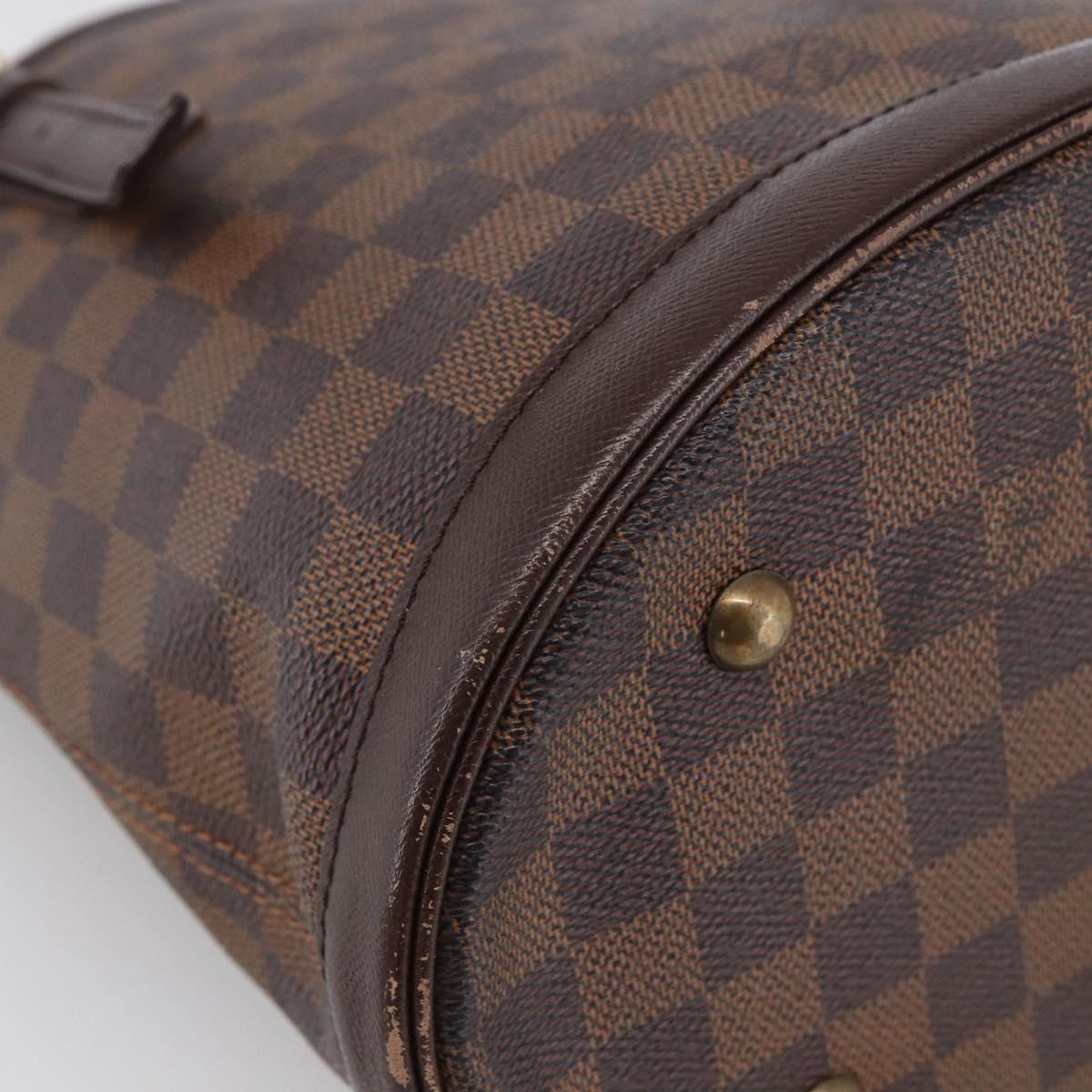 LOUIS VUITTON Damier Ebene Marais Shoulder Bag N42240 LV Auth ka2686