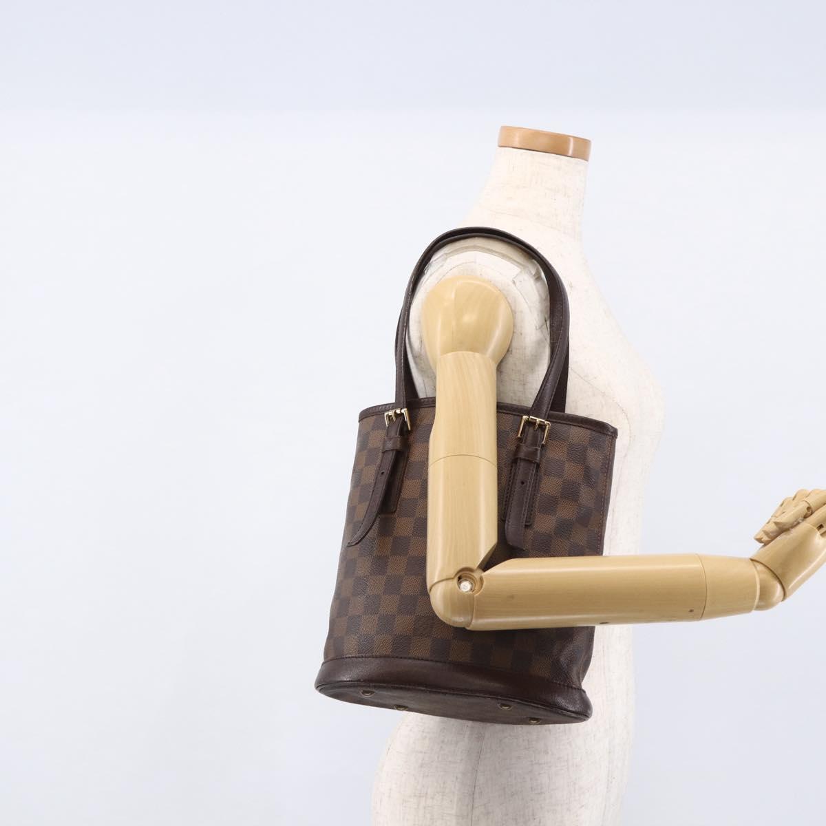 LOUIS VUITTON Damier Ebene Marais Shoulder Bag N42240 LV Auth ka2686