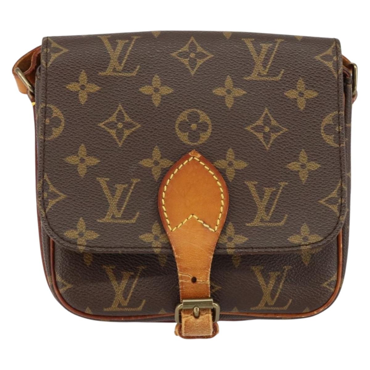 LOUIS VUITTON Monogram Cartouchiere PM Shoulder Bag M51254 LV Auth ka269