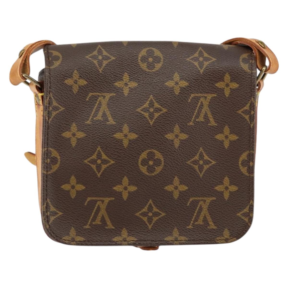 LOUIS VUITTON Monogram Cartouchiere PM Shoulder Bag M51254 LV Auth ka269