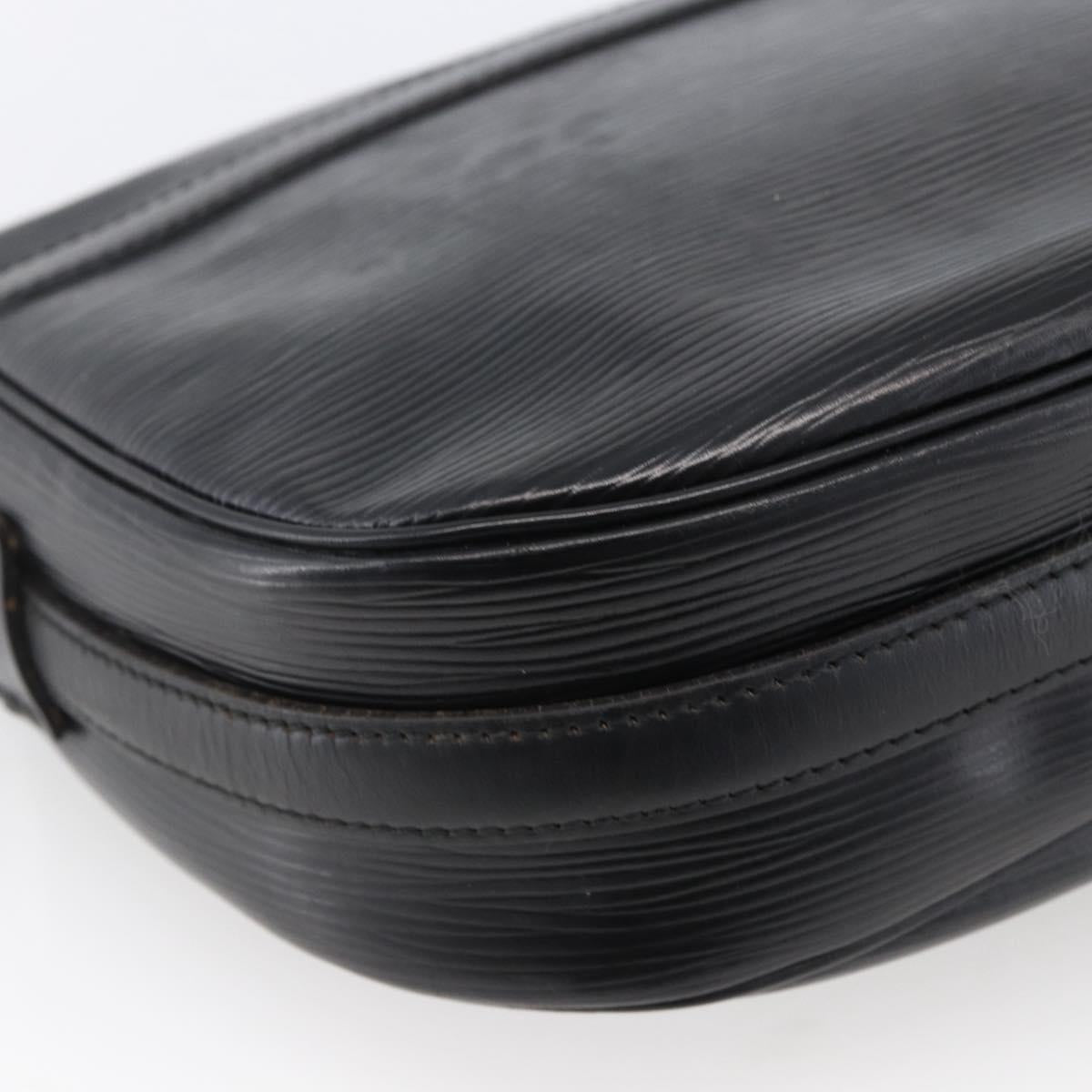 LOUIS VUITTON Epi Jeune Fille MM Shoulder Bag Black M52152 LV Auth ka2702