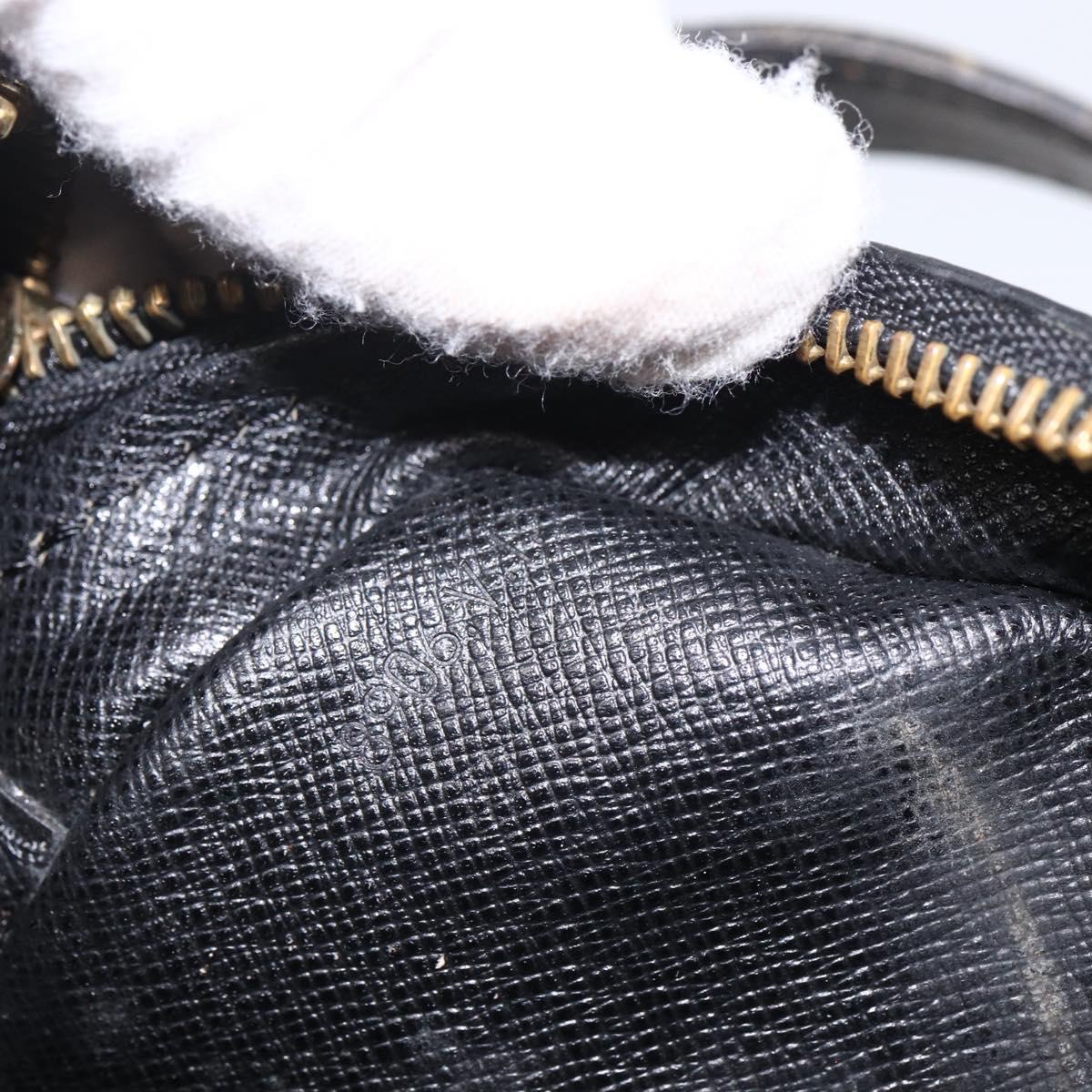 LOUIS VUITTON Epi Jeune Fille MM Shoulder Bag Black M52152 LV Auth ka2702