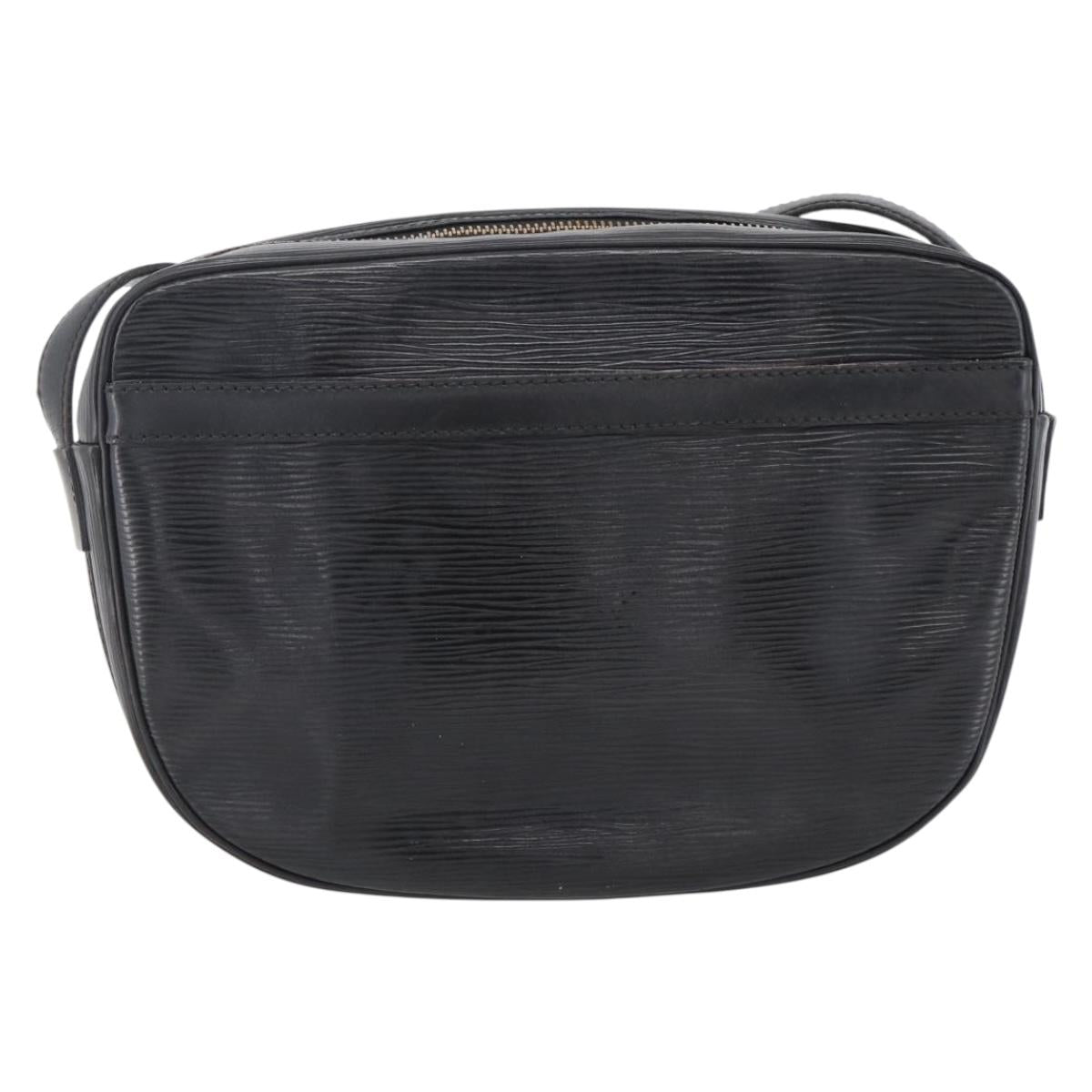 LOUIS VUITTON Epi Jeune Fille MM Shoulder Bag Black M52152 LV Auth ka2702