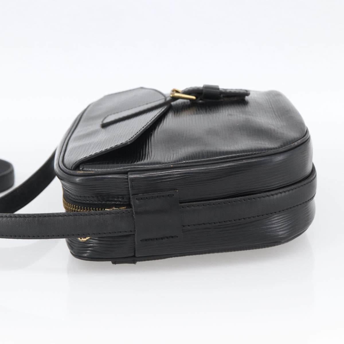 LOUIS VUITTON Epi Jeune Fille MM Shoulder Bag Black M52152 LV Auth ka2702