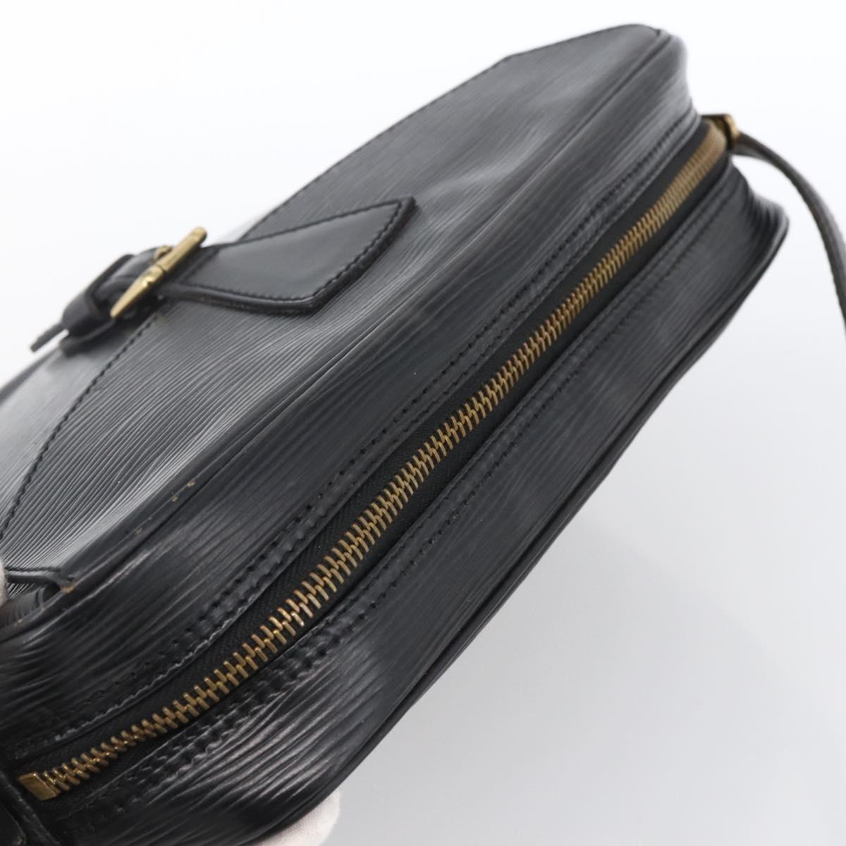 LOUIS VUITTON Epi Jeune Fille MM Shoulder Bag Black M52152 LV Auth ka2702