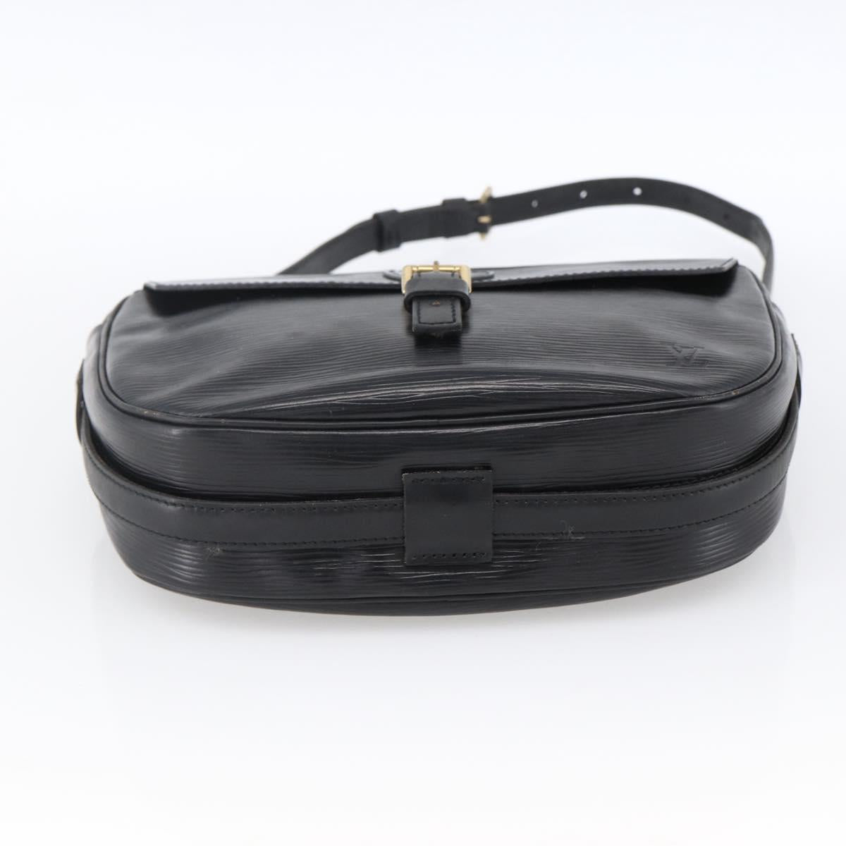 LOUIS VUITTON Epi Jeune Fille MM Shoulder Bag Black M52152 LV Auth ka2702