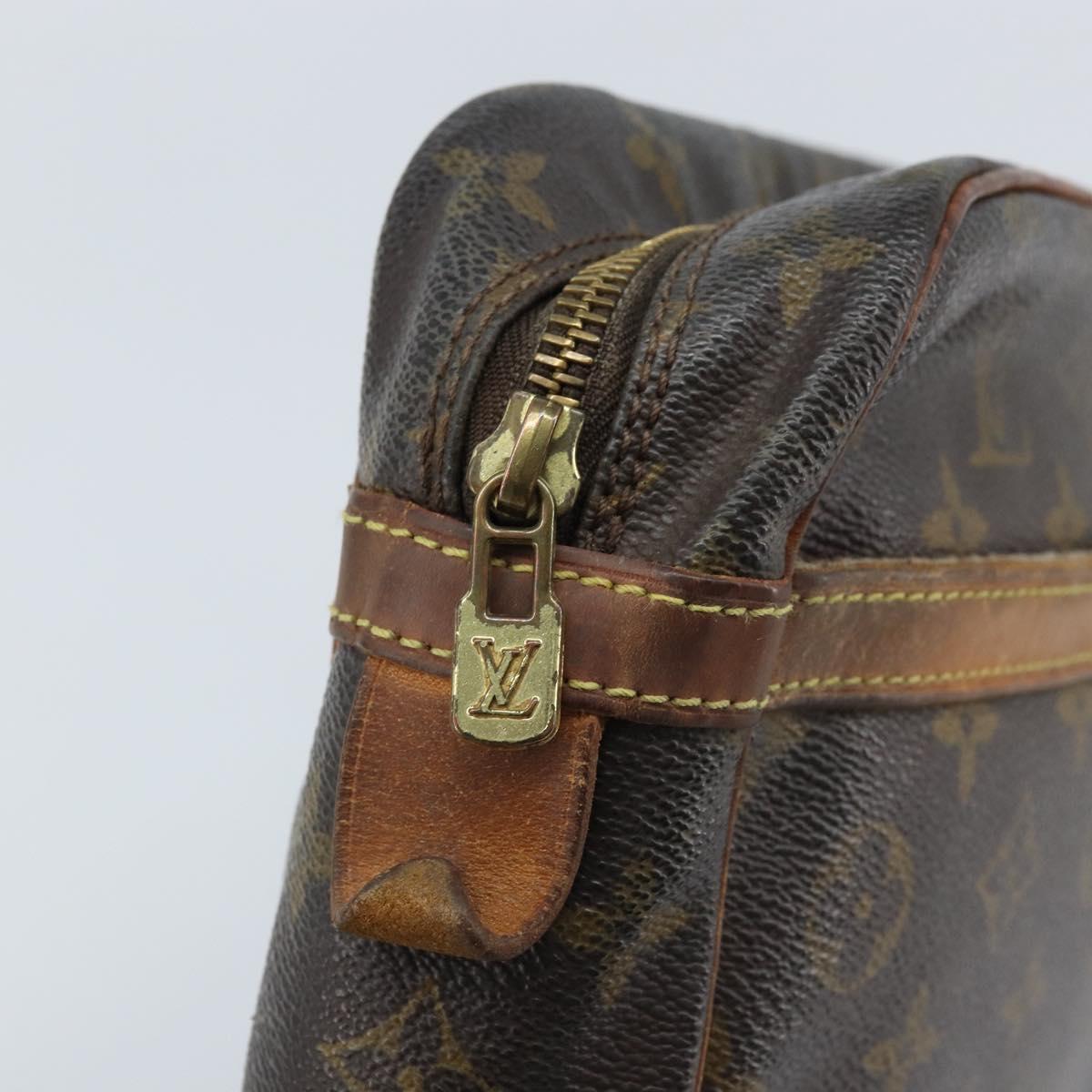 LOUIS VUITTON Monogram Compiegne 28 Clutch Bag M51845 LV Auth ka2703