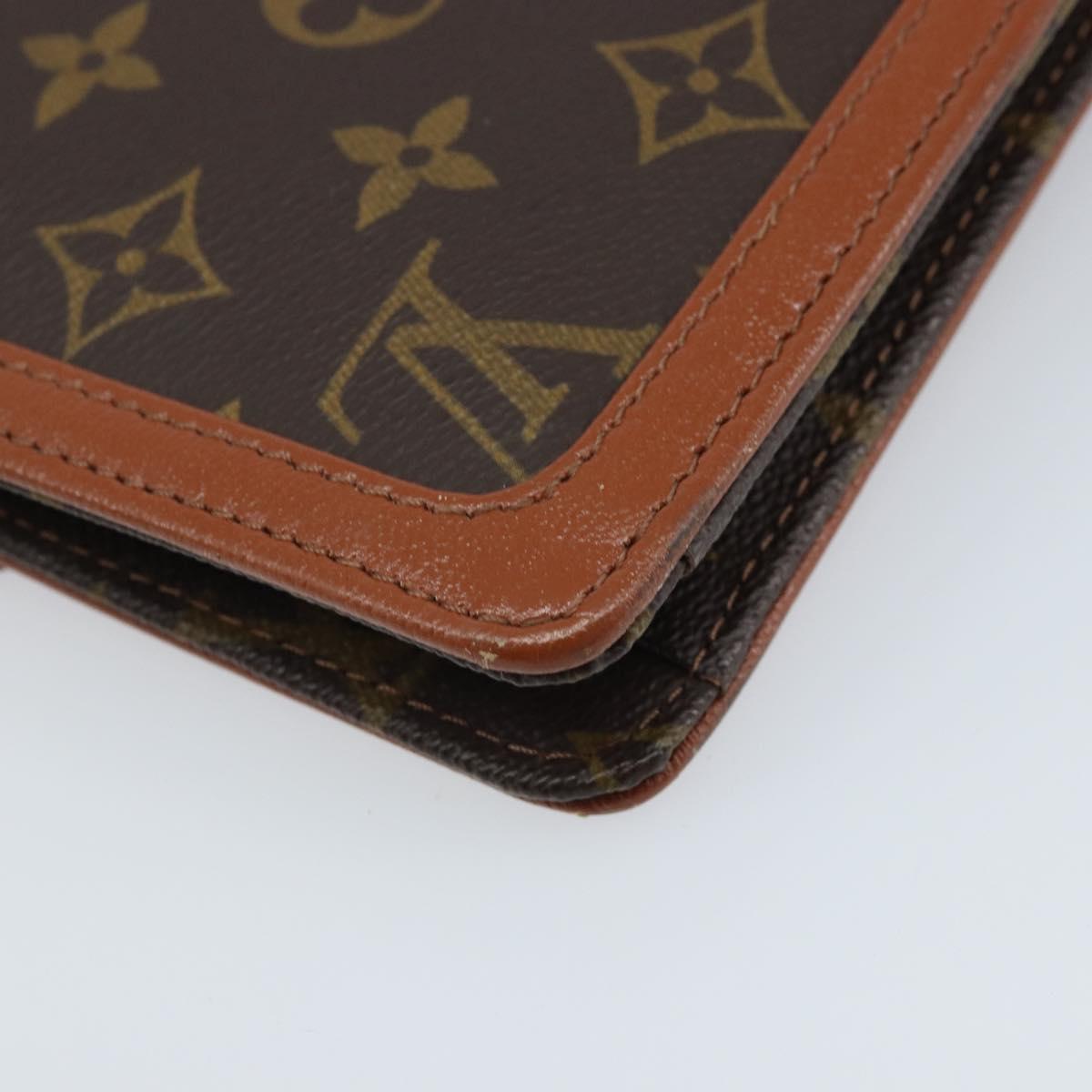 LOUIS VUITTON Monogram Pochette Dam GM Clutch Bag M51810 LV Auth ka2713