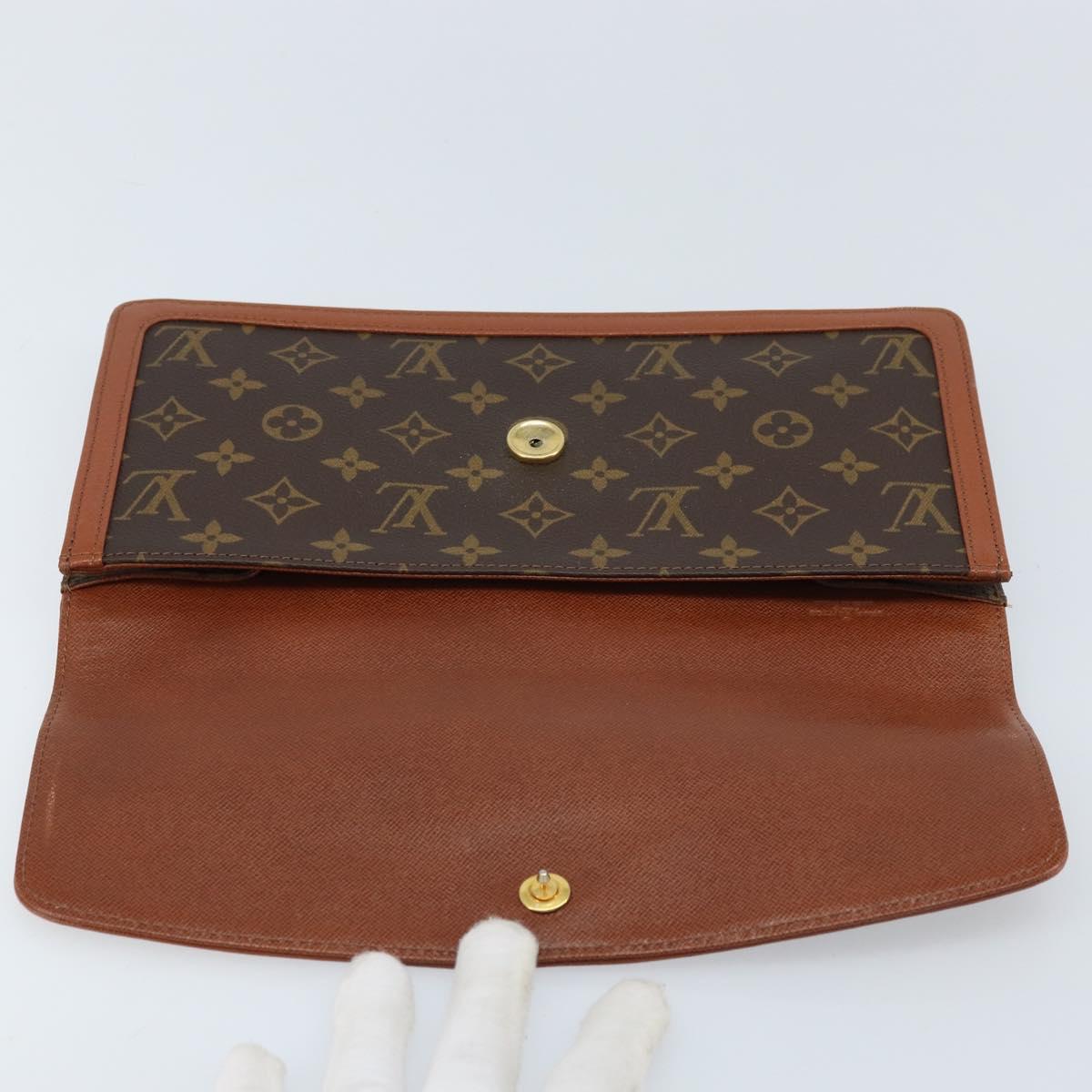 LOUIS VUITTON Monogram Pochette Dam GM Clutch Bag M51810 LV Auth ka2713