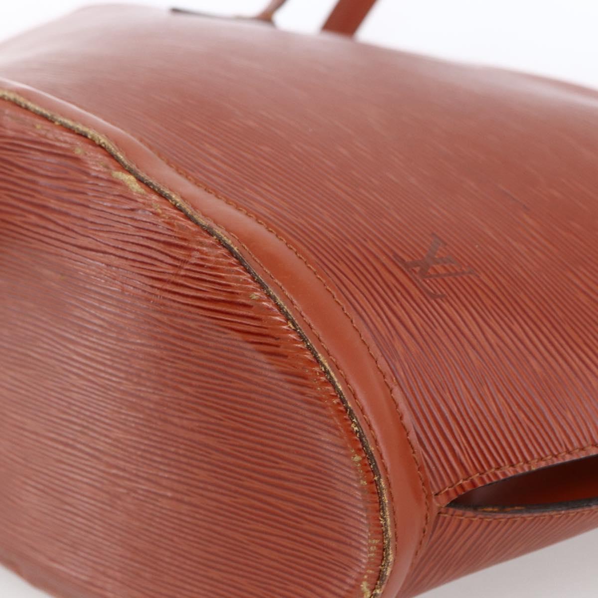 LOUIS VUITTON Epi Saint Jacques Shopping Bag Brown M52263 LV Auth ka2723