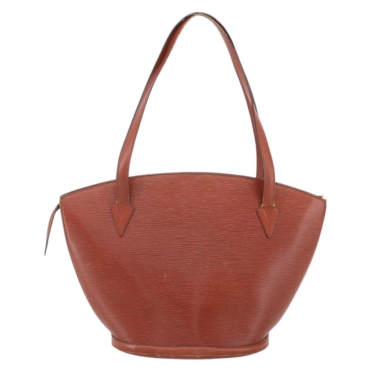 LOUIS VUITTON Epi Saint Jacques Shopping Bag Brown M52263 LV Auth ka2723