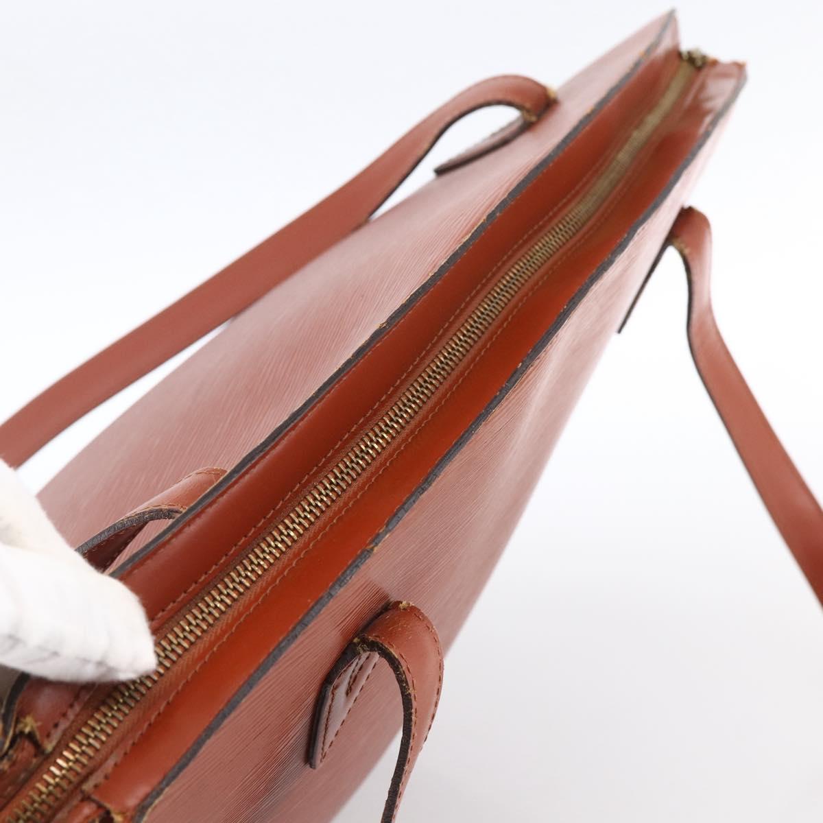 LOUIS VUITTON Epi Saint Jacques Shopping Bag Brown M52263 LV Auth ka2723