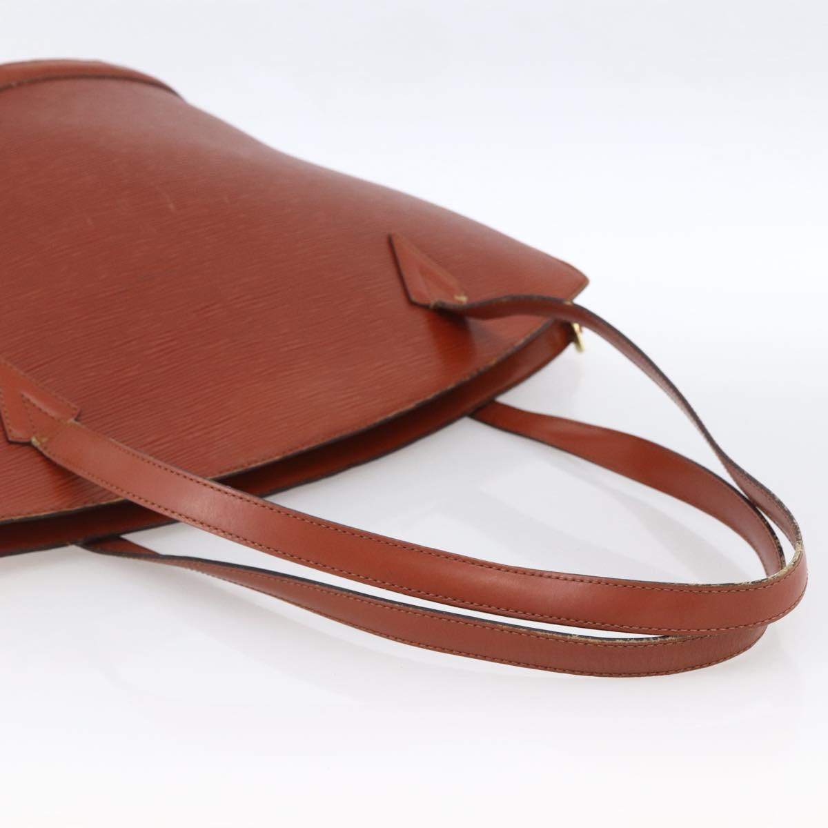 LOUIS VUITTON Epi Saint Jacques Shopping Bag Brown M52263 LV Auth ka2723