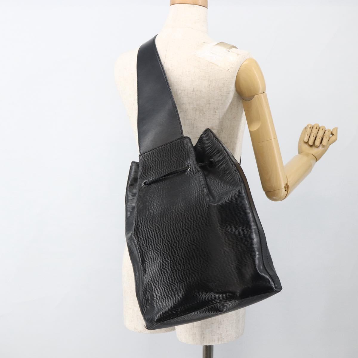 LOUIS VUITTON Epi Sac A Dos Shoulder Bag Black M80153 LV Auth ka2724
