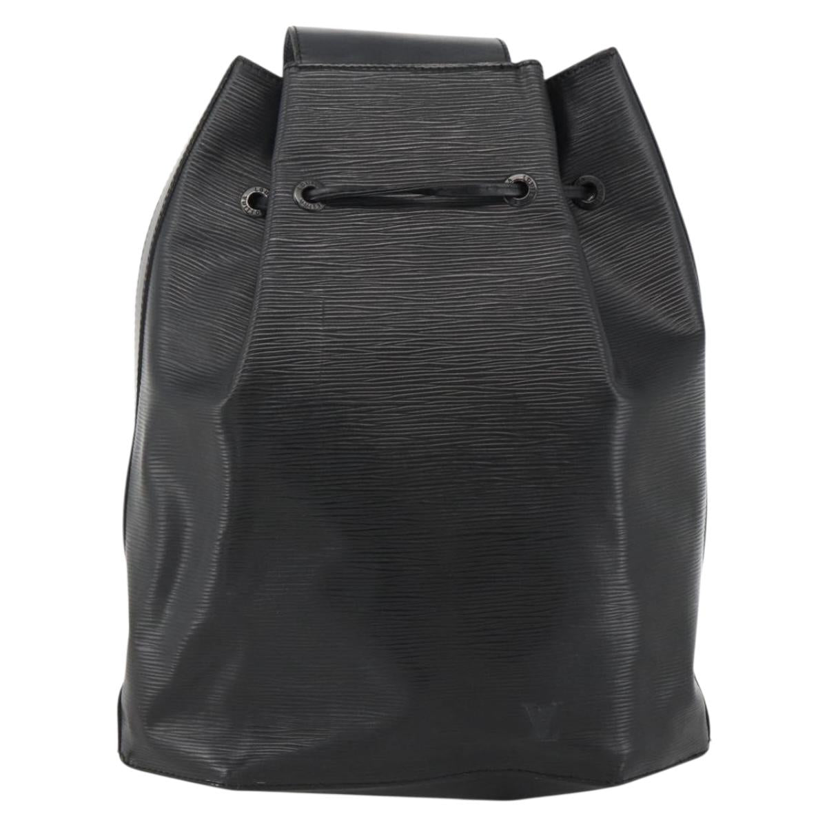 LOUIS VUITTON Epi Sac A Dos Shoulder Bag Black M80153 LV Auth ka2724