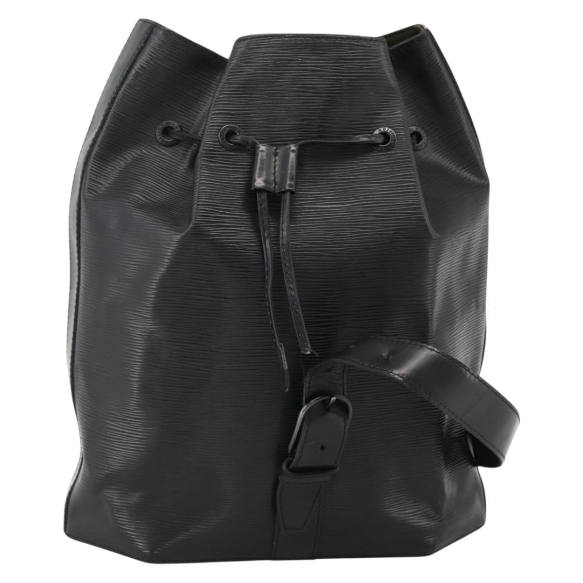 LOUIS VUITTON Epi Sac A Dos Shoulder Bag Black M80153 LV Auth ka2724