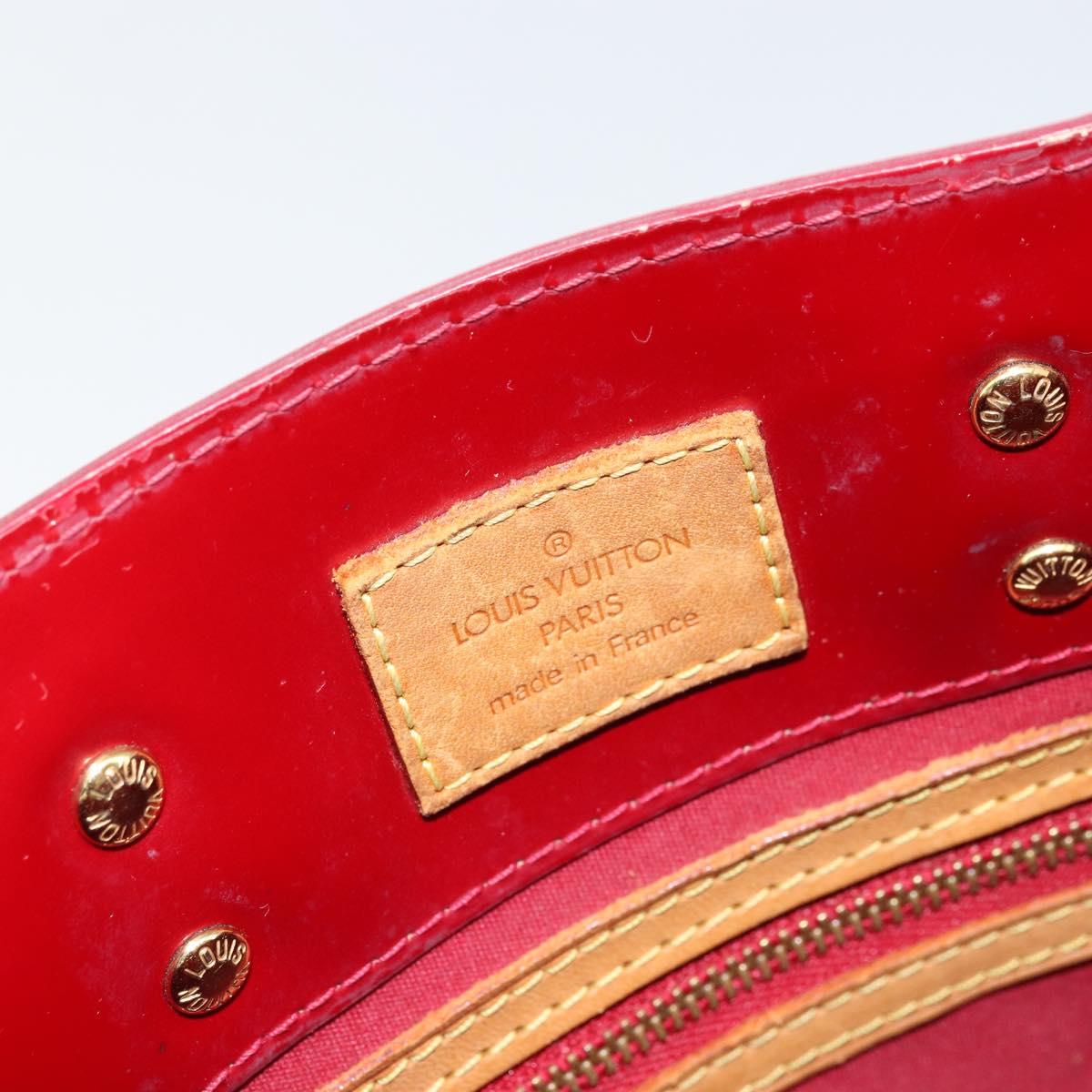 LOUIS VUITTON Monogram Vernis Reade PM Hand Bag Pomme D'amour M91990 Auth ka2730