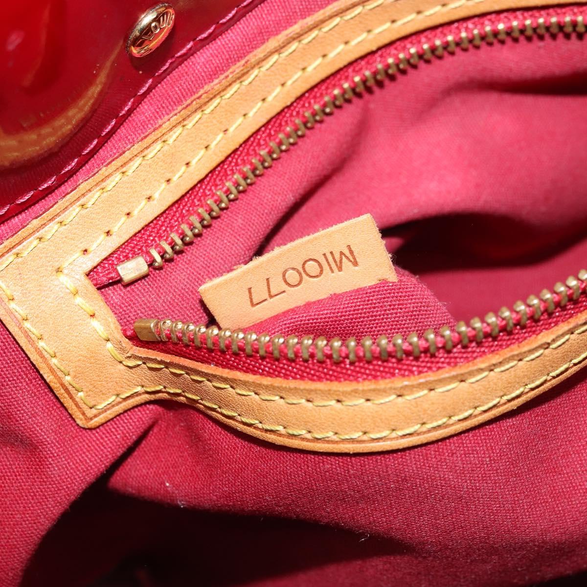 LOUIS VUITTON Monogram Vernis Reade PM Hand Bag Pomme D'amour M91990 Auth ka2730