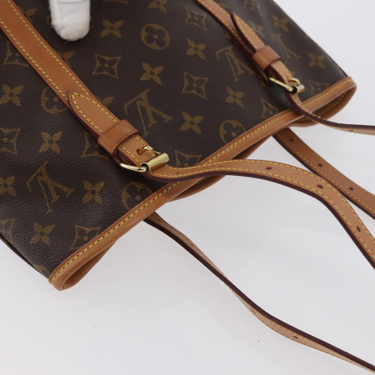 LOUIS VUITTON Monogram Bucket GM Shoulder Bag M42236 LV Auth ka2749