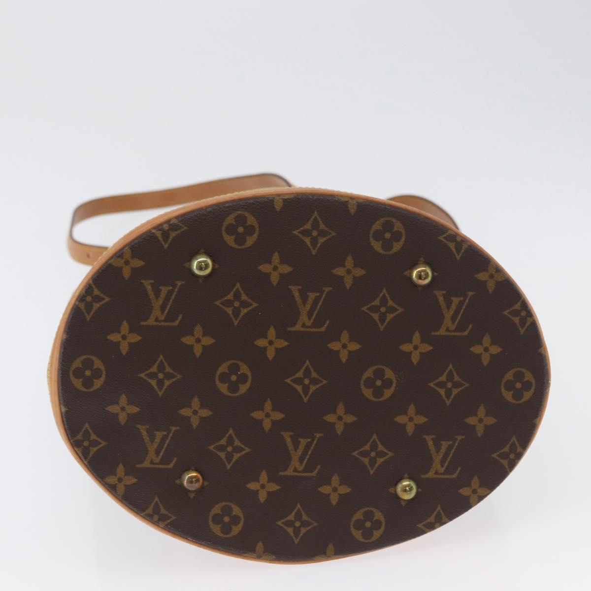 LOUIS VUITTON Monogram Bucket GM Shoulder Bag M42236 LV Auth ka2749