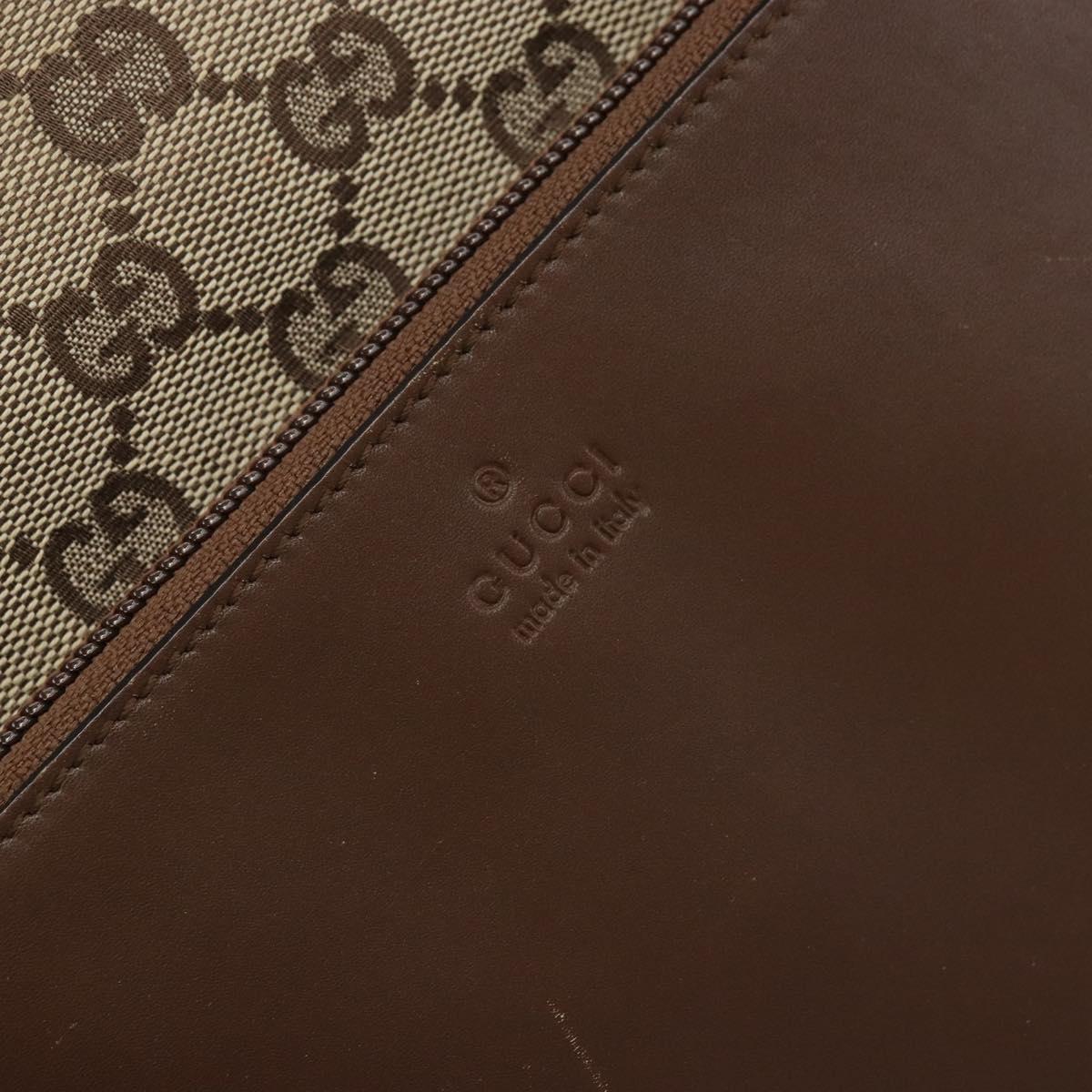 GUCCI GG Canvas Tote Bag Beige 28898 Auth ka2752