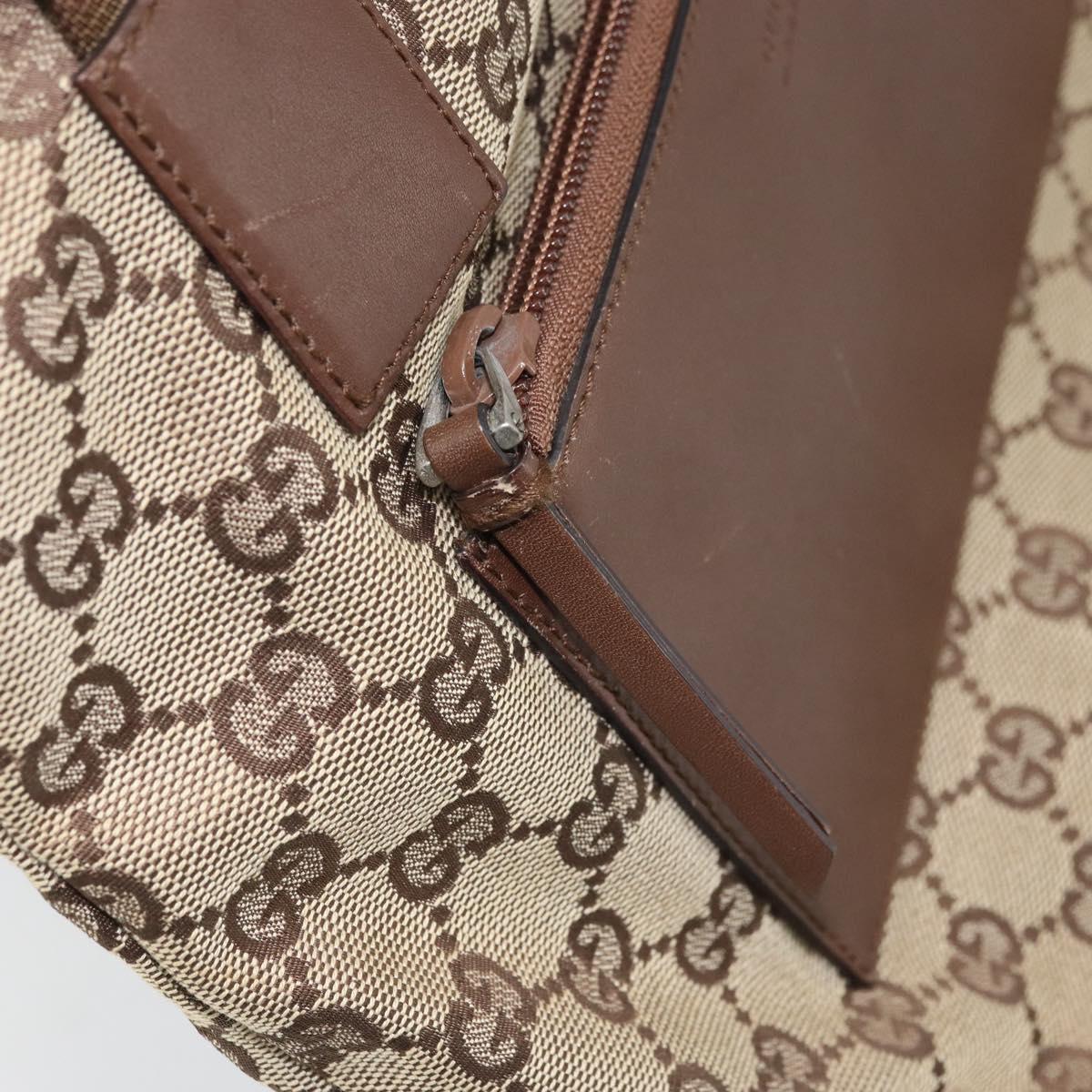 GUCCI GG Canvas Tote Bag Beige 28898 Auth ka2752