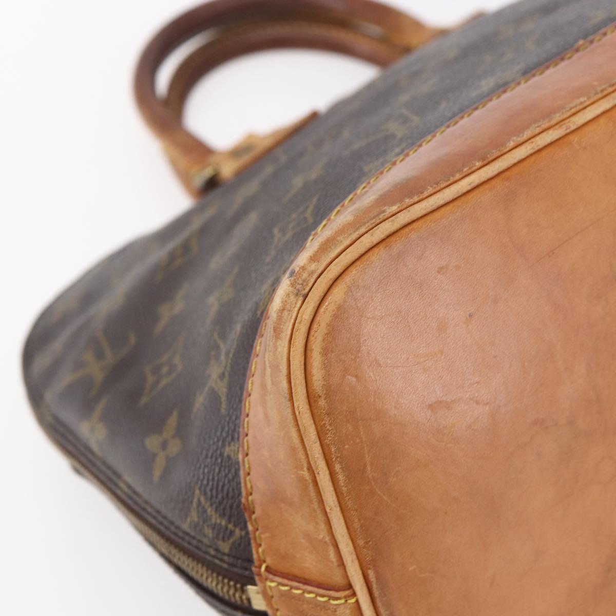 LOUIS VUITTON Monogram Alma Hand Bag M51130 LV Auth ka276