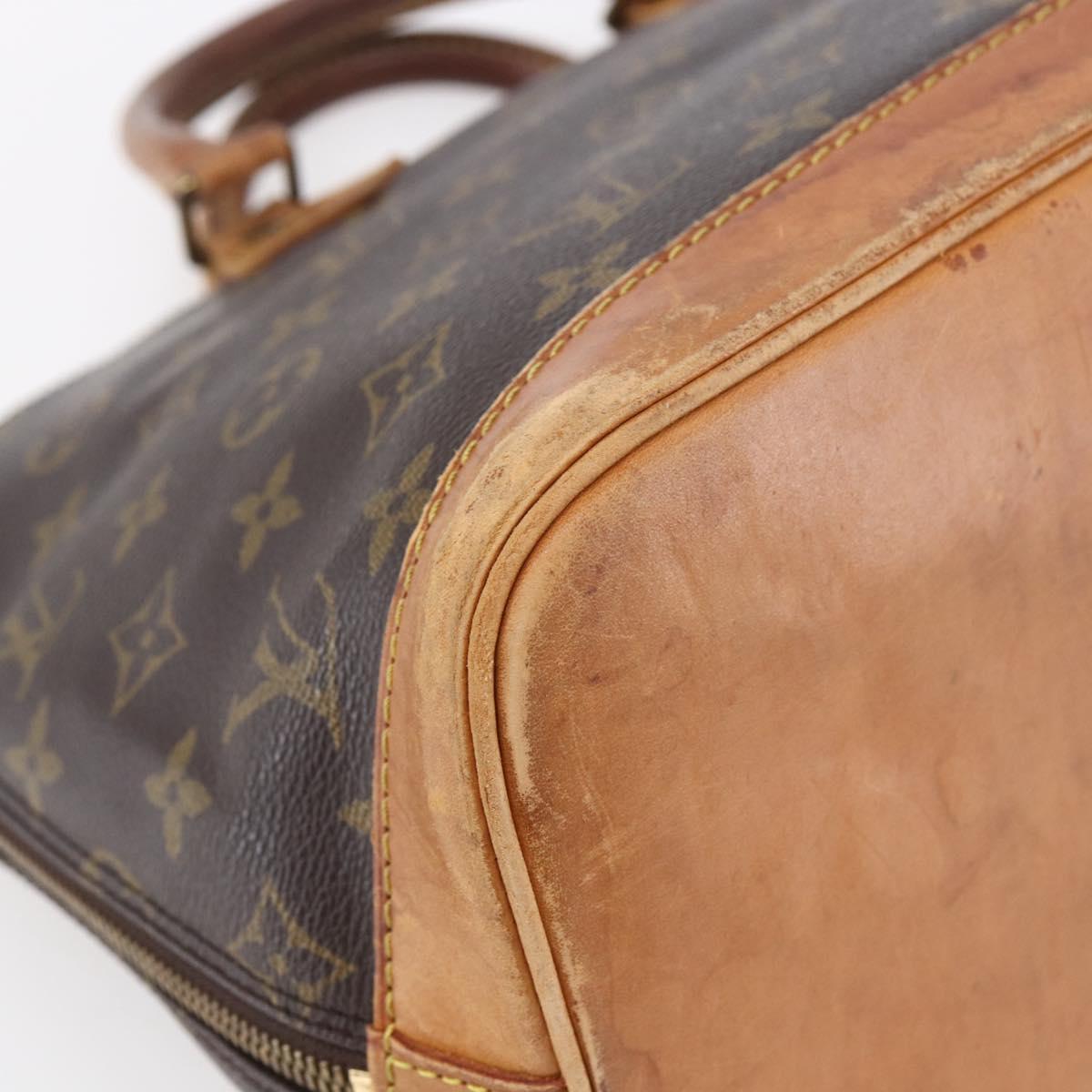 LOUIS VUITTON Monogram Alma Hand Bag M51130 LV Auth ka276