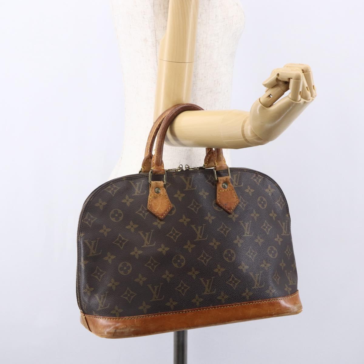 LOUIS VUITTON Monogram Alma Hand Bag M51130 LV Auth ka276